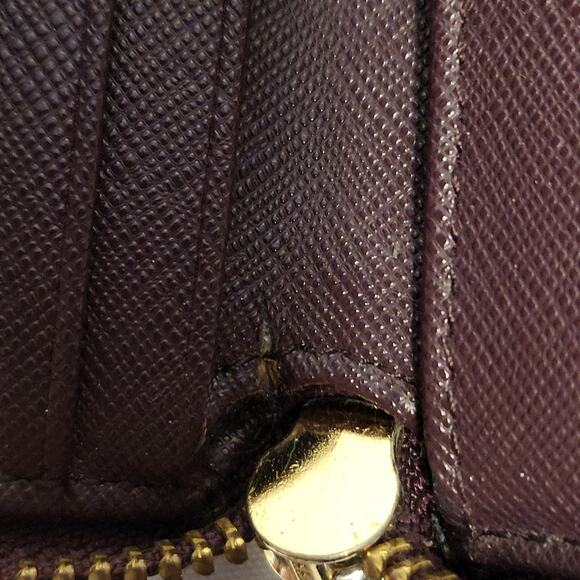 Kate Spade Burgundy Leather Wallet with Gold Accent - Picture 10 of 10